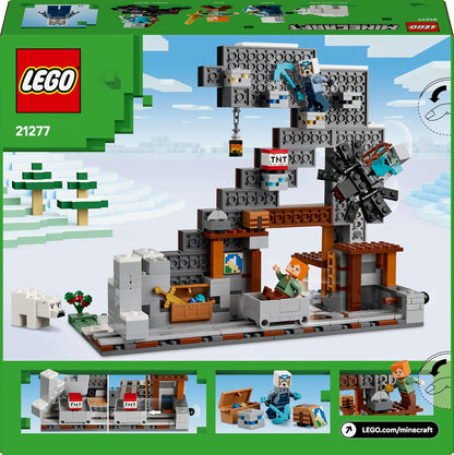 LEGO Minecraft The Pickaxe Mine - Brinquedo de Construção Interativo - Incluindo as Figuras de Jóquei Alex, Miner e Aranha Perdida - Decoração para Quarto de Jogador - Presente Colecionável para Meninos e Meninas a partir de 8 Anos - 21277