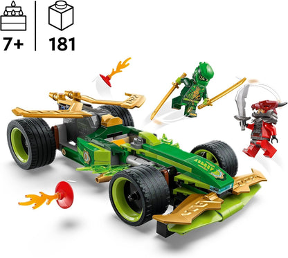 LEGO NINJAGO Brinquedo de carro de corrida pull-back Lloyd's com 2 minifiguras para brincadeiras imaginativas - Conjunto Dragons Rising Ninja - Presente para meninos e meninas de 7 anos ou mais