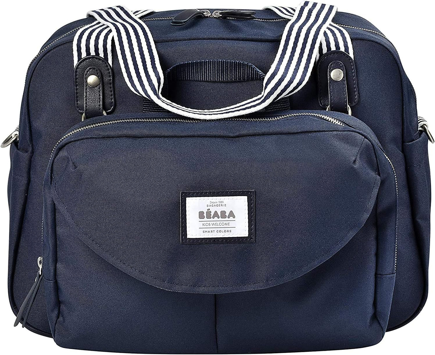 BÉABA - Genève II - Bolsa para Troca de Fraldas - Bolsa para Fraldas para Bebês e Recém-nascidos - Grande capacidade - Trocador - Bolsa isotérmica para lancheira - Sistema de fixação para carrinho
