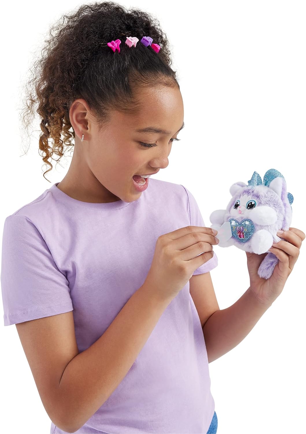 Laço surpresa Puppycorn da Rainbocorns, Puppycorn Série 3, Zedd, o Dálmata - Pelúcia colecionável - 5 camadas de surpresas, coração destacável, adesivos, slime, idades 3+ (Dálmata)