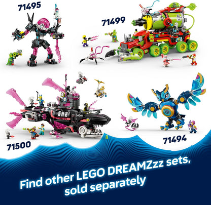LEGO DREAMZzz 2 em 1 O Camaleão de Fogo, figura de fantasia animal de Mateo, se transforma em um robô a jato de brinquedo, conjunto de construção guardião para meninos e meninas a partir de 7 anos, incluindo 2 minifiguras de presente.