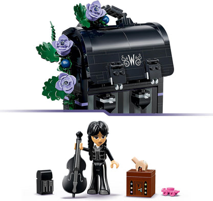 LEGO Wednesday: Mochila da Wandinha 76787 | Brinquedo para meninas e meninos a partir de 9 anos, mini boneca e figura do Mãozinha, modelo 3D com suporte para fotos, decoração para o quarto, presente...