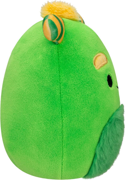 Squishmallows SQHW00625 Peluche de monstruo Callum verde de 7,5 pulgadas, vientre difuso oficial, grande, ultrasuave