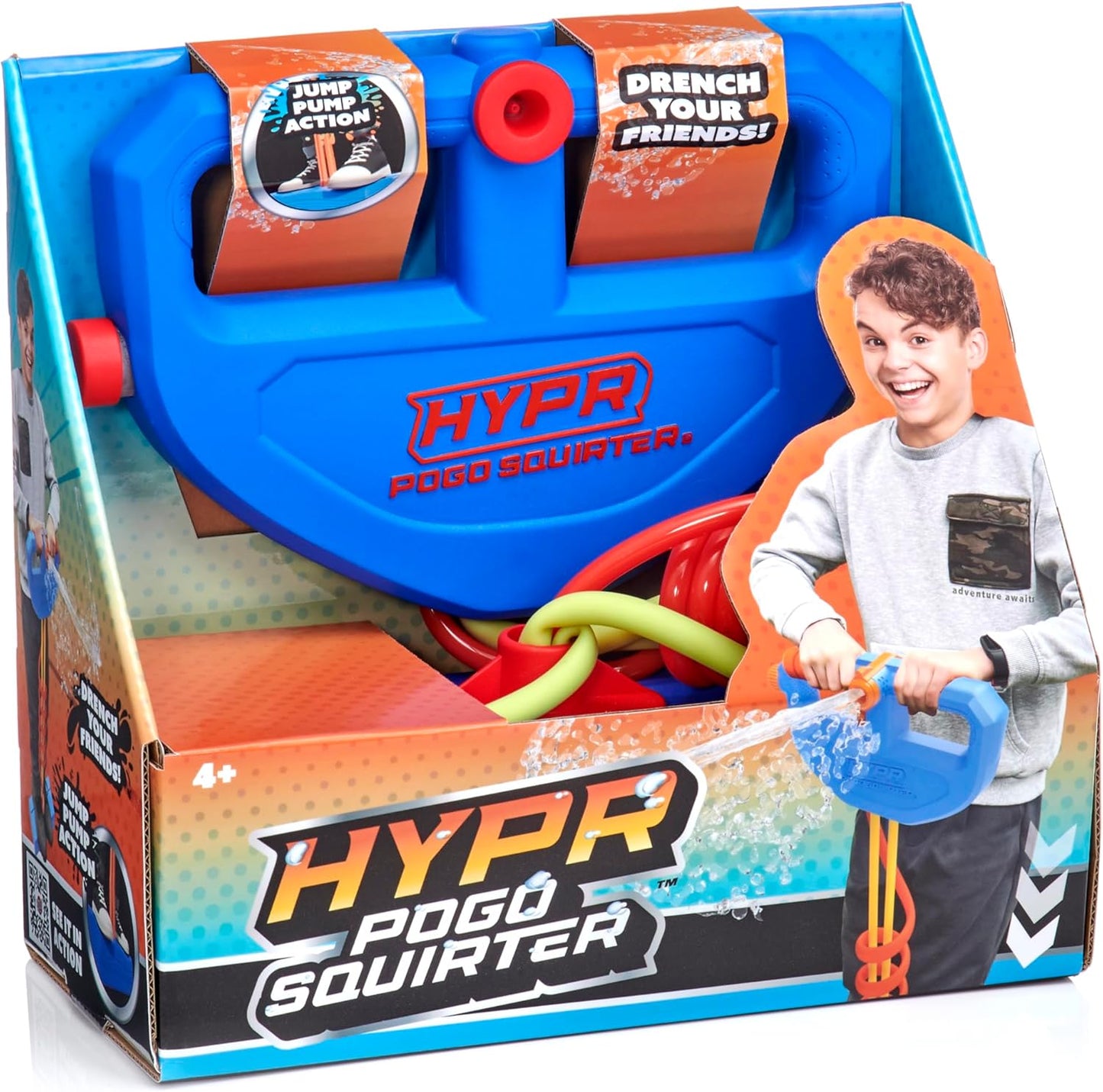 UAU! STUFF HYPR POGO Squirter | Brinquedos para meninas ou meninos de 3, 4, 5, 6, 7, 8 e 9 anos | Pula-pula definitivo com ação de imersão | Pogo Splasher de espuma macia | Brinquedos divertidos para jardim interno e externo