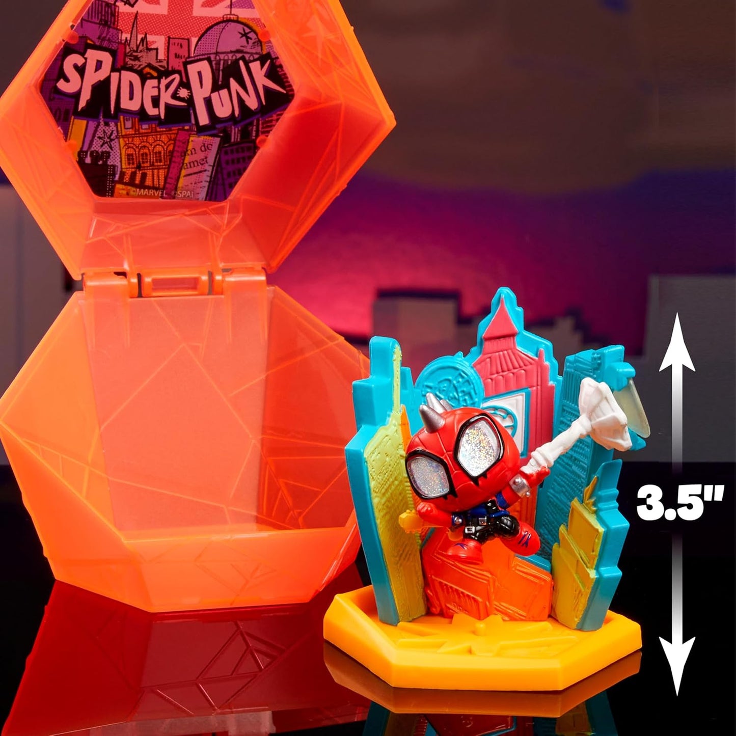 Just Play Marvel Doorables Spider-Verse Collector Capsule, figuras colecionáveis, para meninos e meninas a partir de 5 anos.