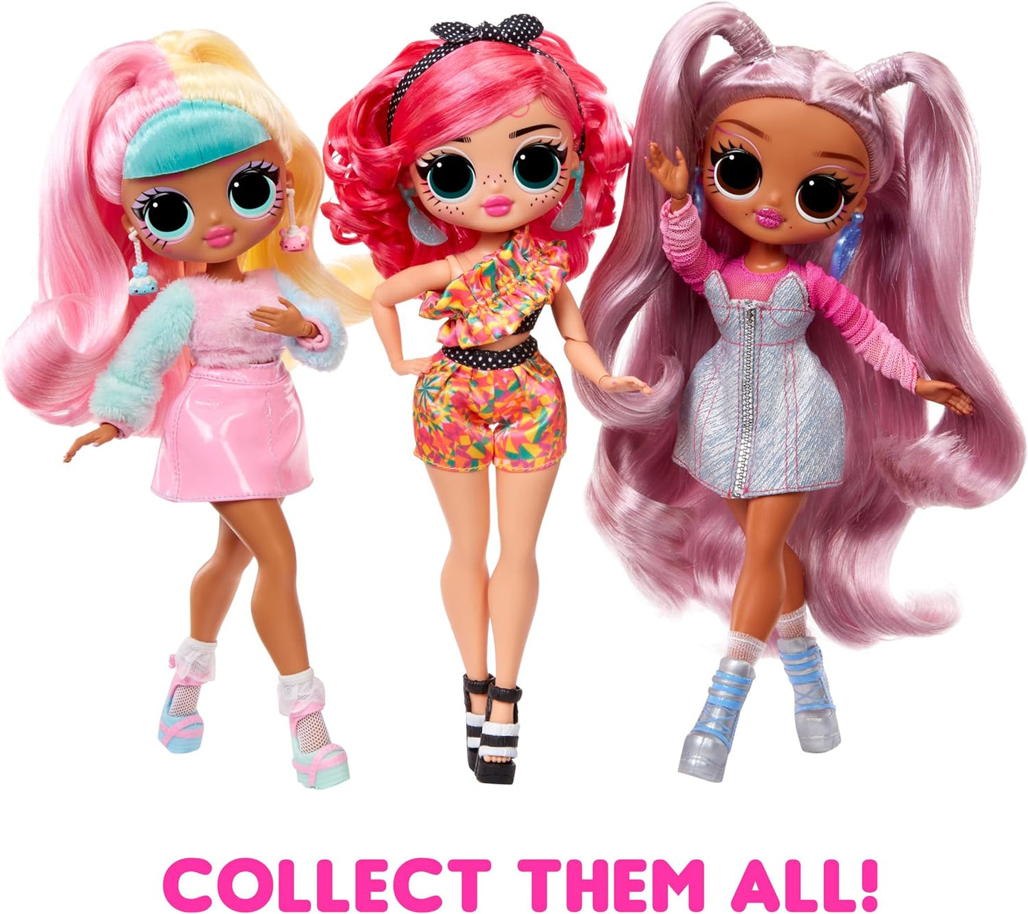 LOL Surprise OMG Sweet Nails - Pinky Pops Fruit Shop - Com 15 surpresas, incluindo esmalte de verdade, unhas prensadas, folhas de adesivos, glitter, 1 boneca fashion e muito mais - ótimo para crianças a partir de 4 anos