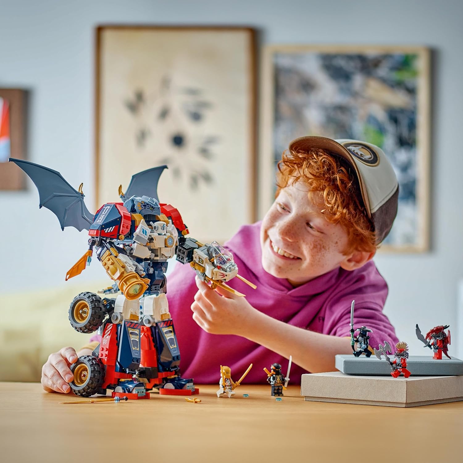 LEGO NINJAGO 4 em 1 Brinquedo Mech Ultra Combiner de Zane - Reconstrói