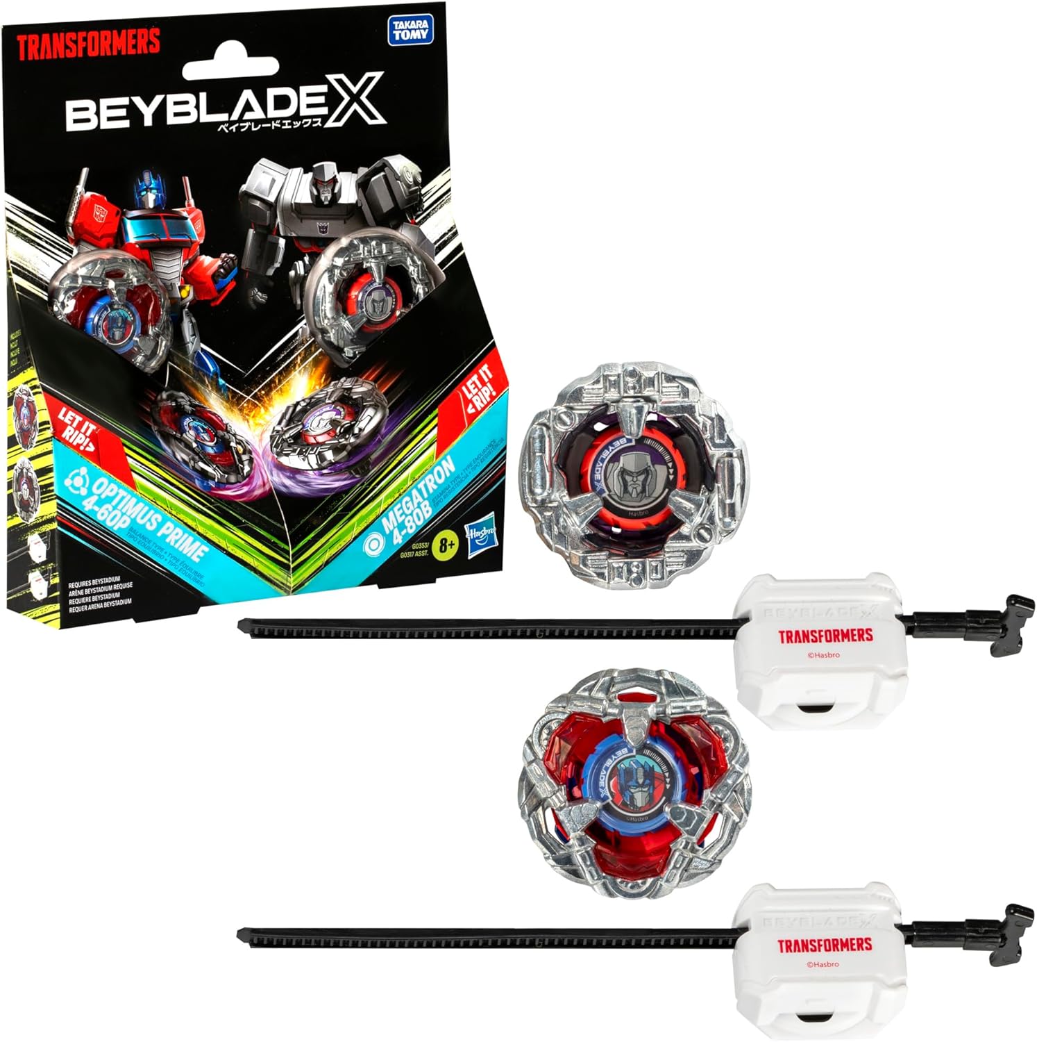 ピグマリオン　セット Beyblade X Transformers Collab Optimus Prime 4-60P vs. Megatron 4-80B