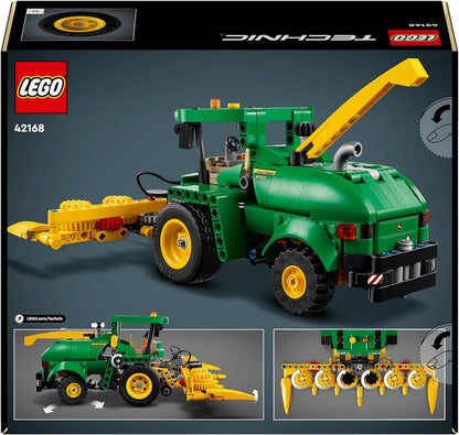LEGO Colheitadeira de forragem Technic John Deere 9700, brinquedo de trator para crianças, conjunto de fazenda, kit de construção de modelo de veículo com funções realistas para brincadeiras imaginativas, presente para meninos