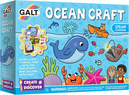 Galt Toys, Crie e Descubra - Ocean Craft, Kits de Artesanato para Crianças a partir de 5 Anos