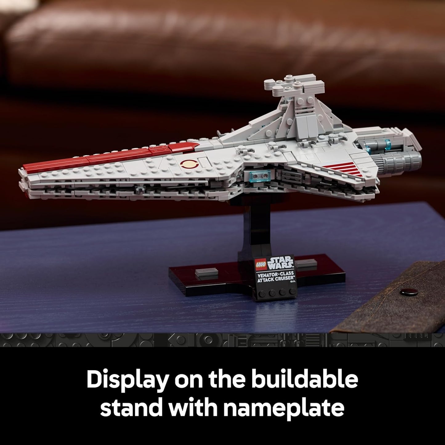 LEGO Star Wars 75441 Conjunto de Construção do Cruzador de Ataque Classe Venator para Adultos - Kit de Modelo de Nave Estelar da República - Decoração para Sala de Estar e Prateleira - Presente Colecionável para Fãs de A Vingança dos Sith