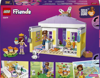 LEGO Friends Hotel dos Coelhos de Heartlake City - Casa de Brinquedo com 2 Mini Bonecas, 2 Figuras de Animais e Acessórios para Cuidar de Animais de Estimação - Ideia de Presente de Aniversário para Meninas a partir de 5 Anos - 42679