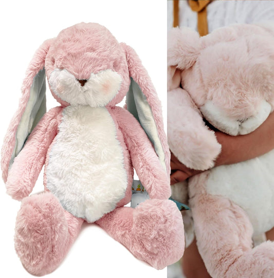 BUNNIES BY THE BAY Ursinho de Pelúcia Coelhinho Little Nibble | Brinquedo Super Macio e Seguro para Recém-Nascidos com Detalhes Bordados | 30cm de Altura para o Seu Bebê