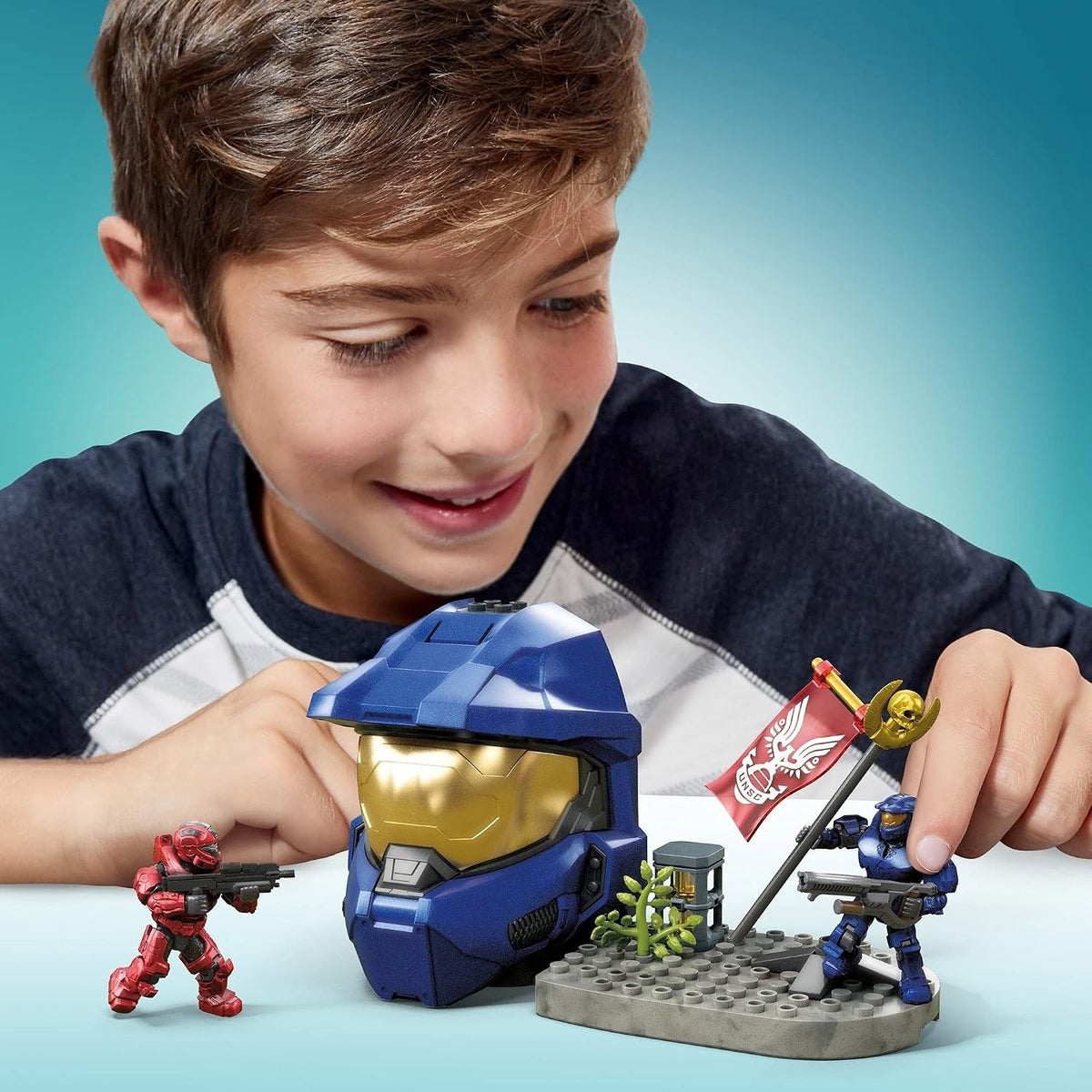Mega Conjunto de Montagem Halo Capture a Bandeira – 59 Peças, Idade 8+