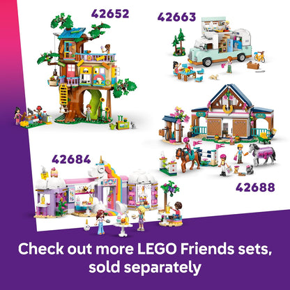 LEGO Friends Casa da Família da Liann - Conjunto em Miniatura com Jardim, 4 Mini Bonecas, Figuras de Animais de Estimação Axolote e Gecko e Acessórios - Presente de Aniversário para Meninas a partir de 7 Anos - 42687