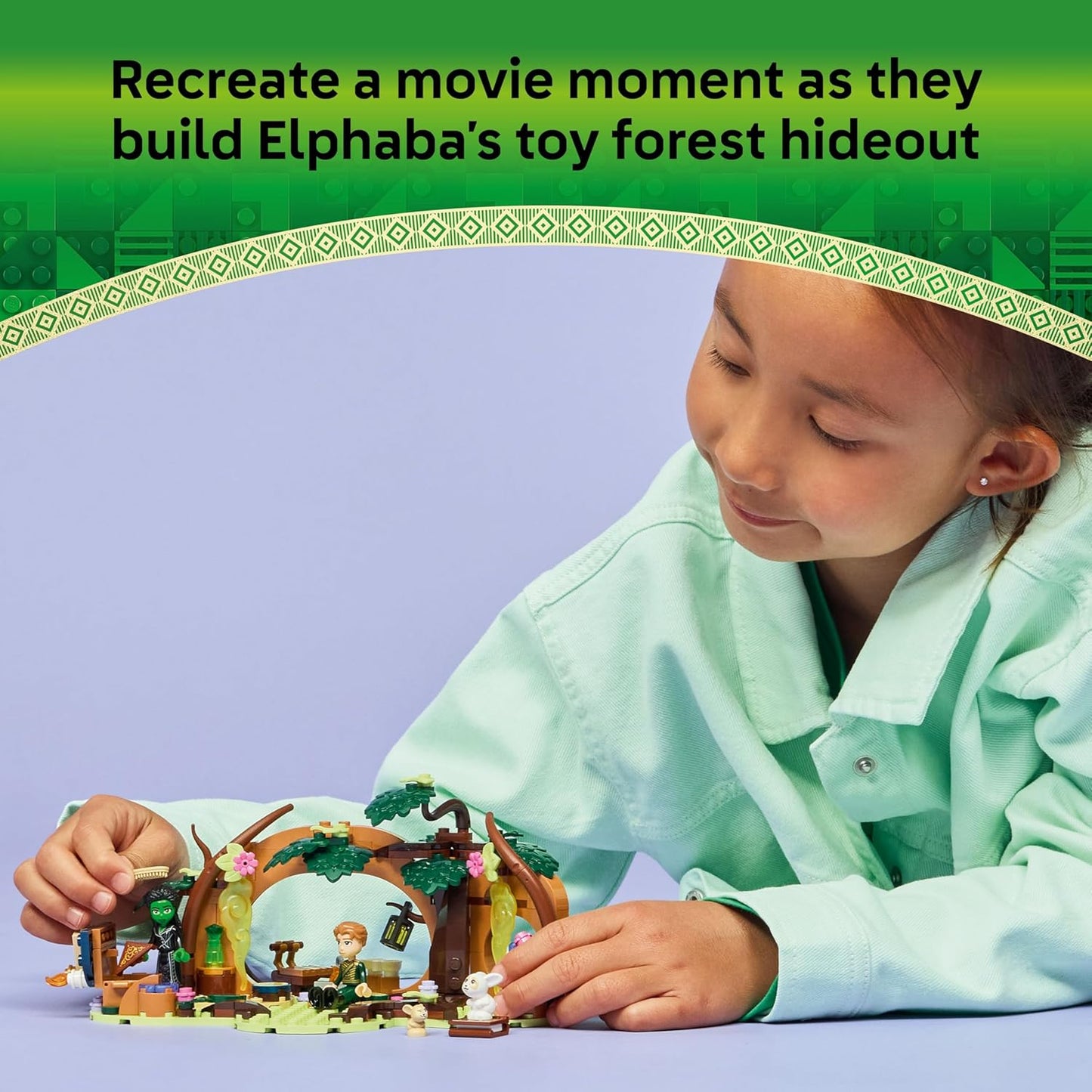 LEGO Refúgio da Elphaba Malvada - Brinquedo de Construção na Floresta com 2 Mini Bonecas e 2 Figuras de Animais, além de Acessórios - Presente para Meninas a partir de 7 Anos e Fãs do Filme - 75687