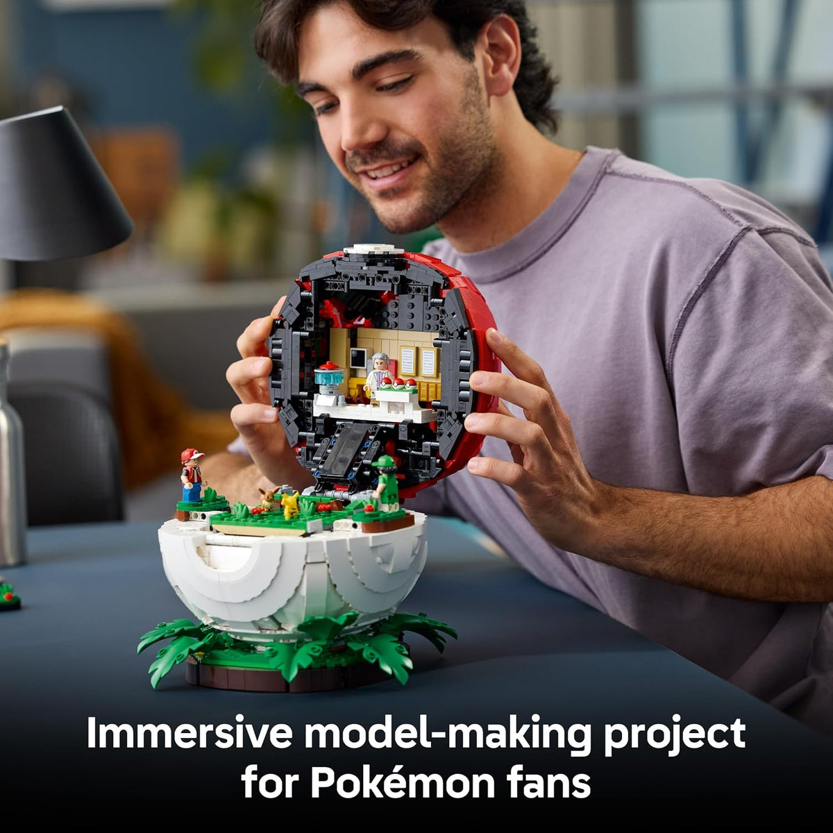 LEGO Pokémon – Momentos Icônicos de Treinador: Poké Bola (72154) | Conjunto para adultos, modelo para exibição, figuras de Pikachu e Eevee, decoração para montar, ideia de presente para fãs de jogos, 2386...