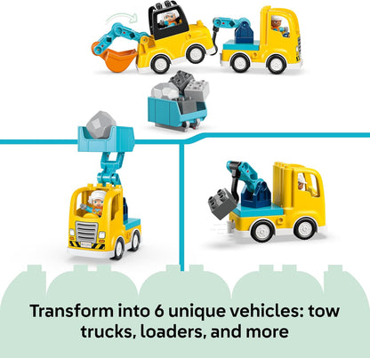 LEGO DUPLO Caminhão de Bombeiros com Mangueira e Bombeiro - Brinquedo Educativo para Desenvolvimento da Coordenação Motora - Caminhão Vermelho com Escada, Figura e Esquilo - Presente de Aniversário para Meninos e Meninas a partir de 2 Anos - 10473