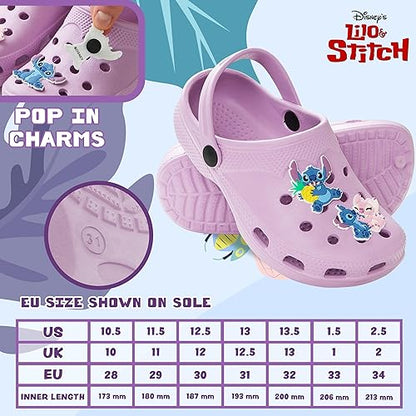 Disney Tamancos Girls com pingentes de borracha removíveis - Presentes para meninas