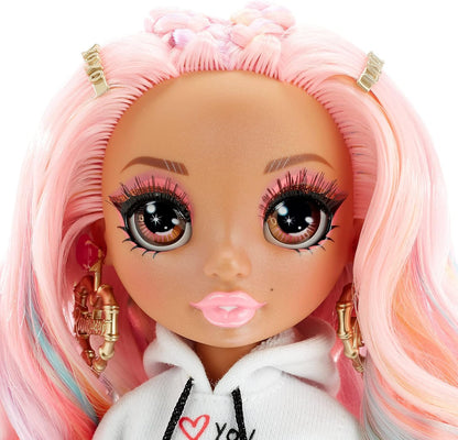 Bonecas colecionáveis Rainbow High - Roupas de grife, acessórios e suporte - 2 conjuntos completos - para crianças a partir de 5 anos - Kia Hart, Rose