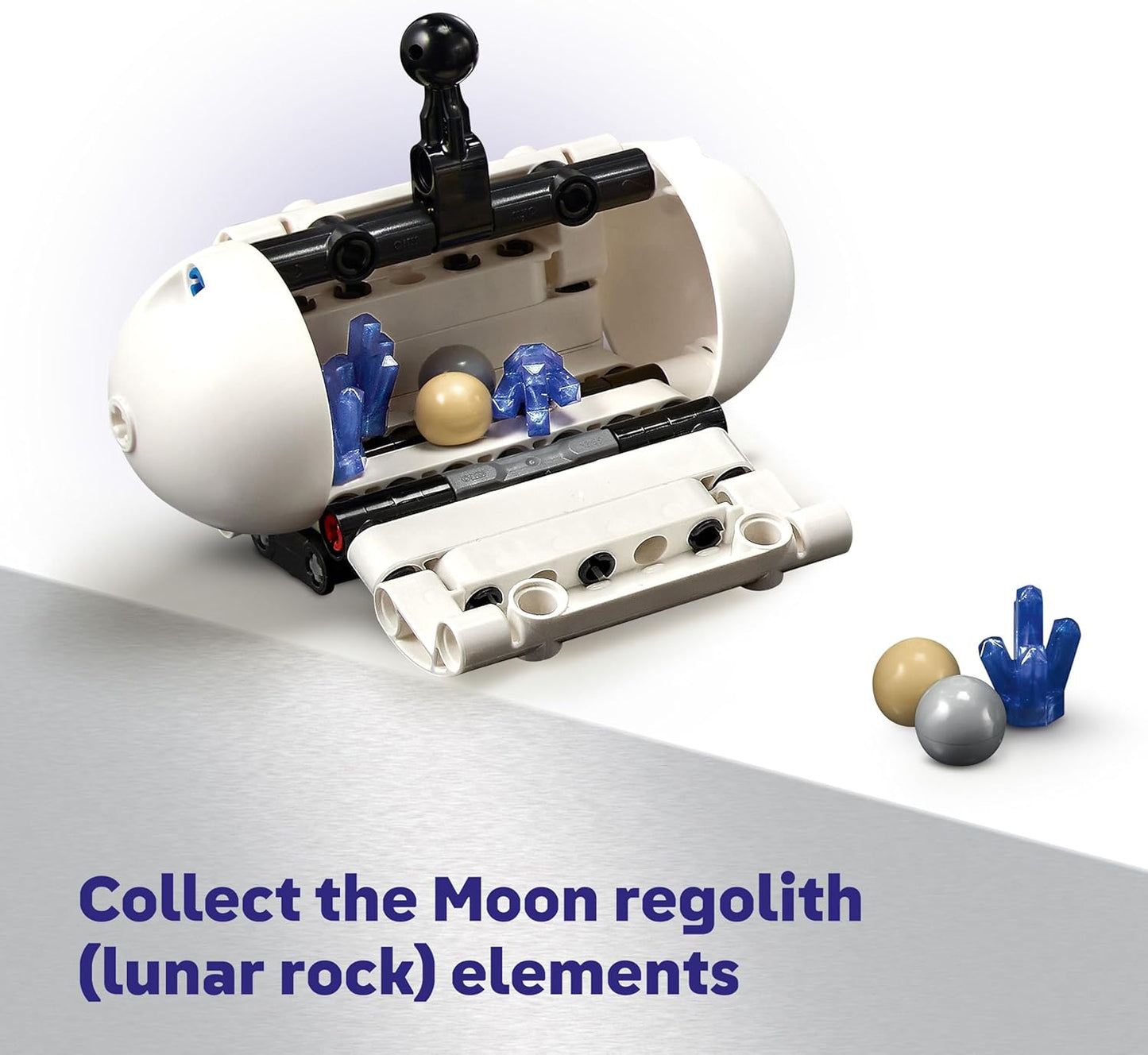 LEGO Technic Posto Avançado Lunar - Veículo Espacial Rover Lunar - Brinquedo STEM Interativo com Guindaste e Painéis Solares - Modelo de Robô - Presente de Aniversário para Meninos e Meninas a partir de 10 Anos - 42211
