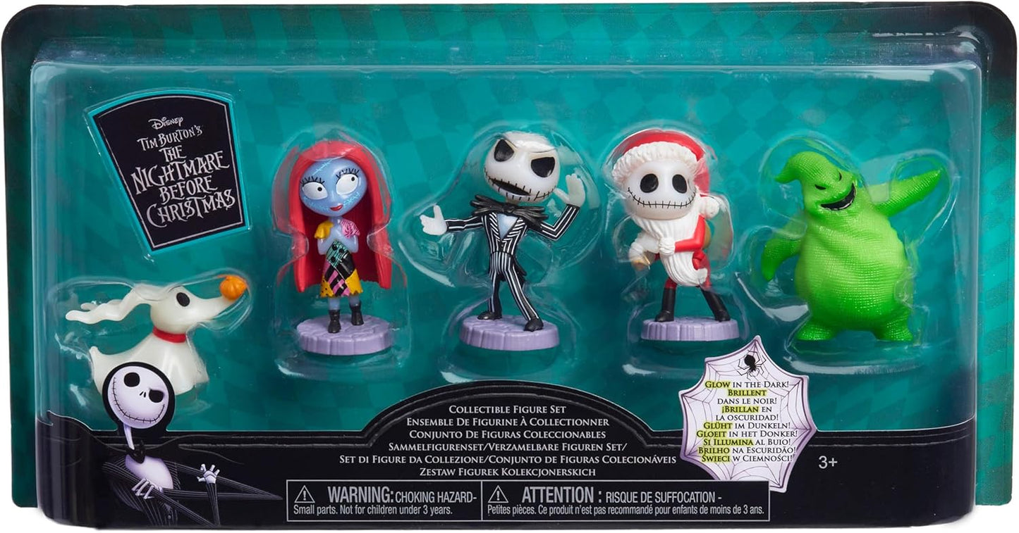 Just Play, Conjunto de figuras colecionáveis de "O Estranho Mundo de Jack" de Tim Burton da Disney, da brinquedos infantis para crianças a partir de 3 anos.