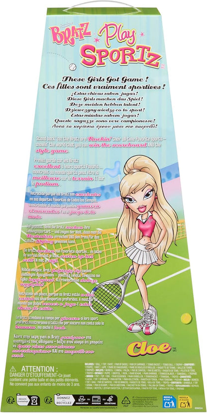 Bratz Boneca Play Sportz Cloe, Moda Tênis, com Acessórios