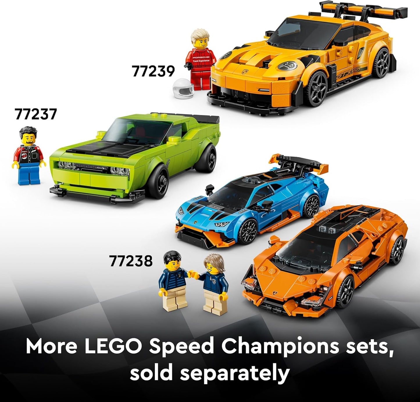 LEGO Speed Champions Bugatti Centodieci Hyper Sports Car - Kit de Modelo de Carro com Minifigura de Piloto - Presente de Aniversário para Meninos a partir de 9 Anos - 77240