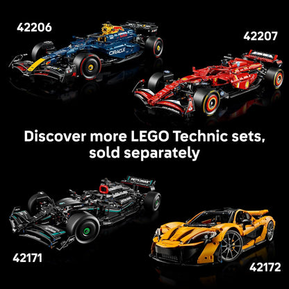 LEGO Kit de modelo Technic McLaren MCL39 F1 para adultos - Conjunto de construção colecionável de Fórmula 1 com motor V6, diferencial e ativador DRS - Ideia de presente para fãs de corridas e automobilismo - 42228