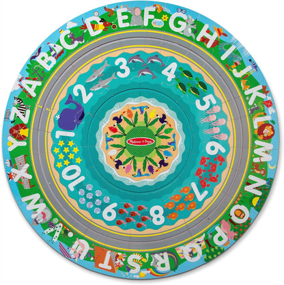 Melissa e Doug Race Around the World Tracks quebra-cabeças de papelão e veículos de corda, tabuleiro ocupado, quebra-cabeças para crianças de 3 anos, brinquedos Montessori