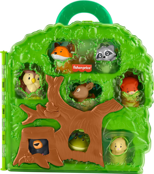 Brinquedo Fisher-Price Little People Amigos da Floresta com Maleta de Transporte e Figuras de Animais para Crianças a partir de 1 Ano, HWB29