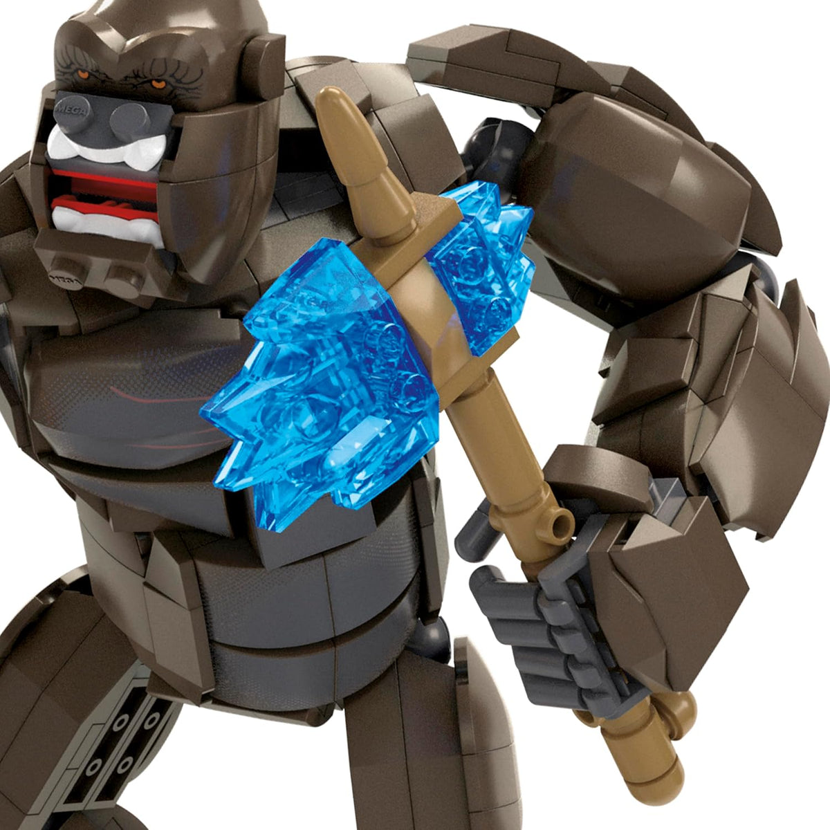 Mega Conjunto de Montar Godzilla x Kong: O Novo Império – Figura de Ação do Kong com 541 Peças e Acessórios, 30 cm de Comprimento, para Colecionadores Adultos