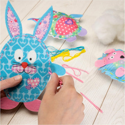 Galt Toys, Amigos de Feltro, Kit de Costura, Kits de Artesanato Infantil, A partir de 6 Anos, Galt Toys, Feltragem Divertida, Artesanato em Feltro para Crianças, A partir de 5 Anos, Galt Toys, Costure uma Imagem, Kits de Artesanato Infantil