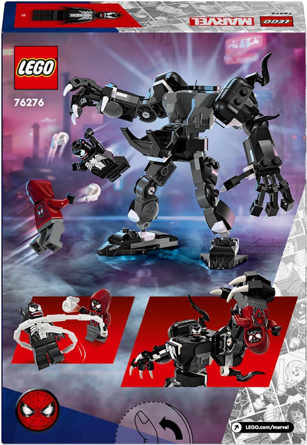 LEGO  Miles Morales, boneco de ação articulado do Homem-Aranha para crianças, conjunto de construção Spidey com minifiguras, presentes de super-heróis para meninos e meninas de 6 anos ou mais 76276