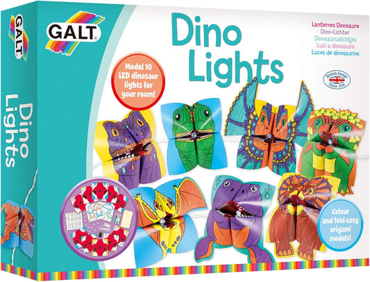 Galt Toys Dino Lights Origami LED Dinosaur Creative Craft Kit, Galt, Luzes de Fada, Kits de Artesanato para Crianças, Idades 5 Anos Acima, Médio, Galt Luzes de Flores - Conjunto de Artesanato e Artesanato Infantil Creative Cases