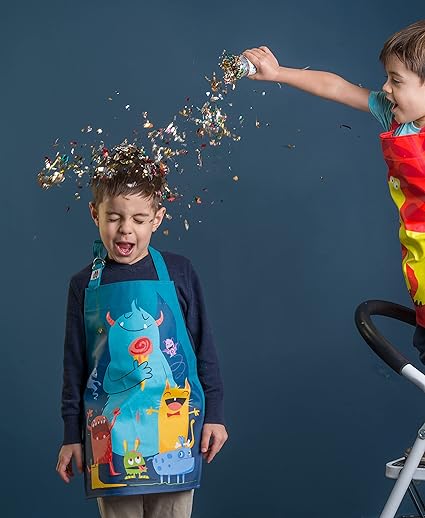 ThreadBear Design - Avental fácil de limpar para crianças - Hora de brincar bagunçada Ótimo para atividades artísticas na escola em casa - 3 anos ou mais