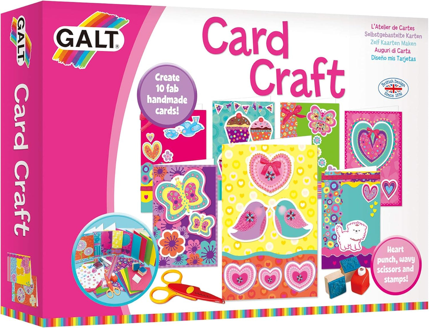 Galt Toys, Artesanato com Cartões, Kits de Artesanato Infantil, A partir de 8 Anos e Brinquedos, Pulseiras com Berloques, Kit de Artesanato Infantil, A partir de 8 Anos