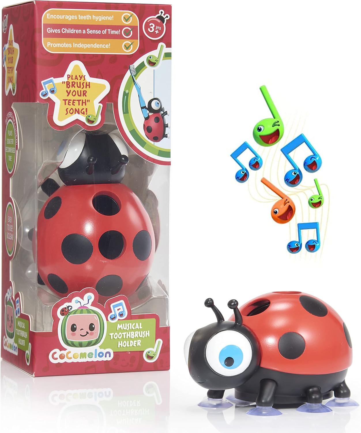 WOW! STUFF CoComelon Toys - Suporte Musical para Escova de Dentes | Brinquedo de Aprendizagem Pré-Escolar com "A Música para Escovar os Dentes" | Para Crianças, Meninas e Meninos | Idades 2, 3, 4 e 5