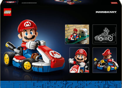 LEGO Mario Kart – Mario e Kart Padrão - Kit de Modelo de Carro e Figura de Personagem da Nintendo para Fãs de Jogos - 72037