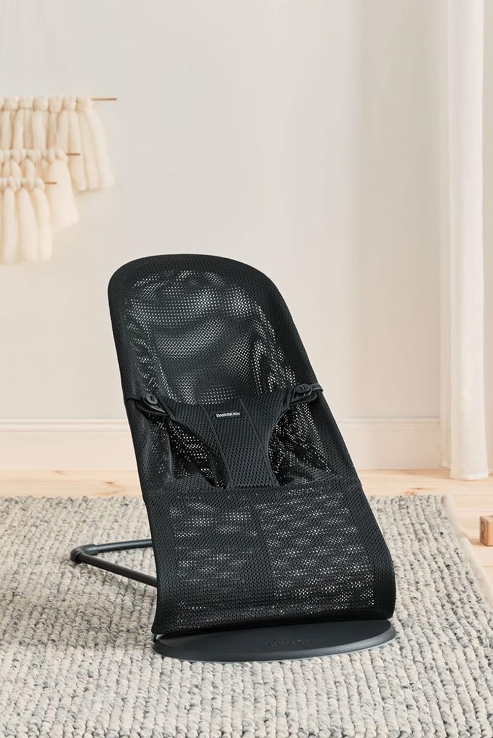 BabyBjörn Bouncer Bliss, malha, preto