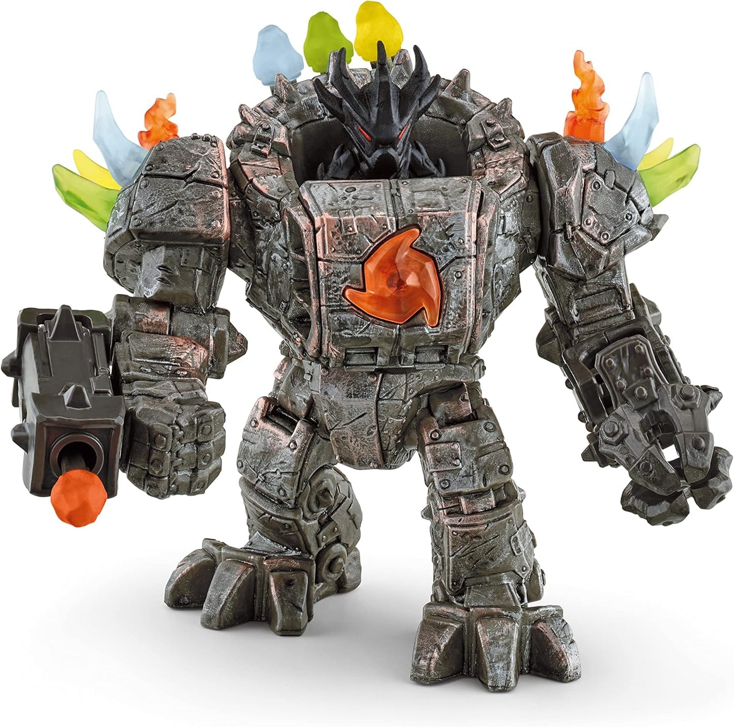 SCHLEICH Criaturas de Eldrador - Conjunto de 20 peças com Robô Mestre, Miniaturas e Armas - Figuras de Ação Articuladas para Meninos e Meninas - Conjunto de Brinquedos com Robôs de 23 cm - Crianças a partir de 7 anos | 42549