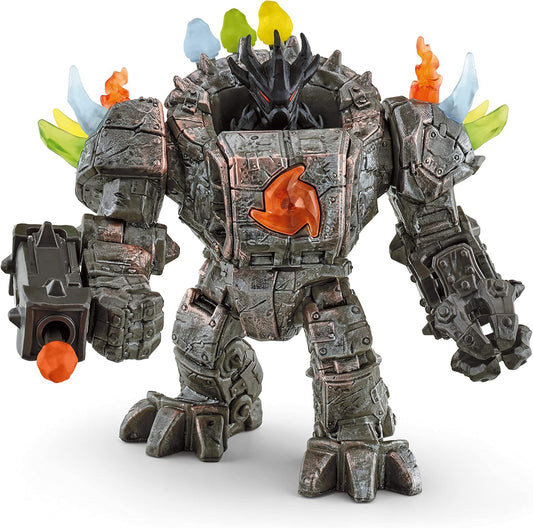 SCHLEICH Criaturas de Eldrador - Conjunto de 20 peças com Robô Mestre, Miniaturas e Armas - Figuras de Ação Articuladas para Meninos e Meninas - Conjunto de Brinquedos com Robôs de 23 cm - Crianças a partir de 7 anos | 42549