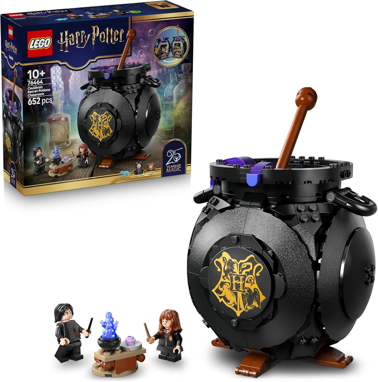 LEGO Harry Potter Duende da Cornualha - Figura Decorativa para Quarto ou Mesa com Livro e Varinha de Gilderoy Lockhart - Presente de Aniversário para Meninas e Meninos a partir de 8 Anos - 76461