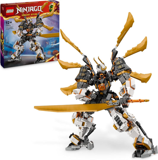 LEGO Conjunto Titan Dragon Mech de NINJAGO Cole, brinquedo de aventura para meninos e meninas, conjunto de jogos Ninja com minifigura de 1 personagem, presente de aniversário Dragons Rising para crianças e adolescentes de 12 anos ou mais 71821