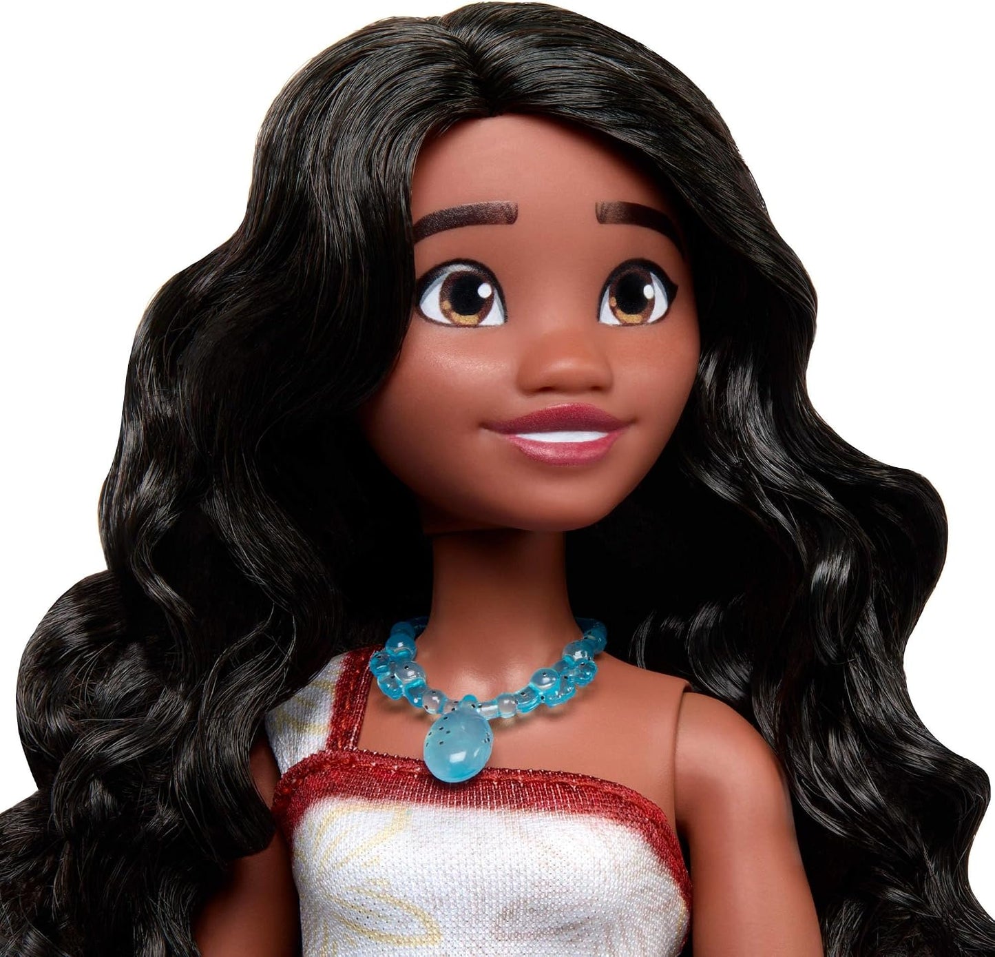 Boneca Fashion Disney Moana 2 com Visual Característico | Boneca Articulada com Roupa Removível e Acessórios de Colar e Tornozeleira, Inspirada no Filme Disney Moana 2, JBT33