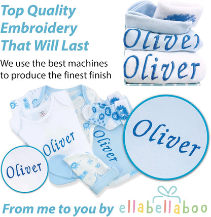 Presentes personalizados para bebês meninos - Cesta para bebês meninos, Presentes personalizados para bebês meninos, Lembrança personalizada para bebês - Presentes personalizados para bebês