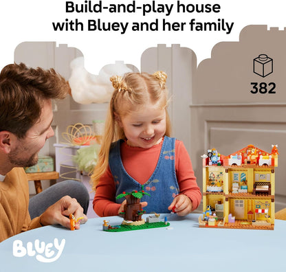 LEGO Bluey: Casa da Família Bluey - Conjunto Modular com Vários Cômodos, um Jardim, 4 Minifiguras e Acessórios Divertidos - Presente de Aniversário para Meninas e Meninos a partir de 4 Anos ou Fãs de Programas de TV - 11203