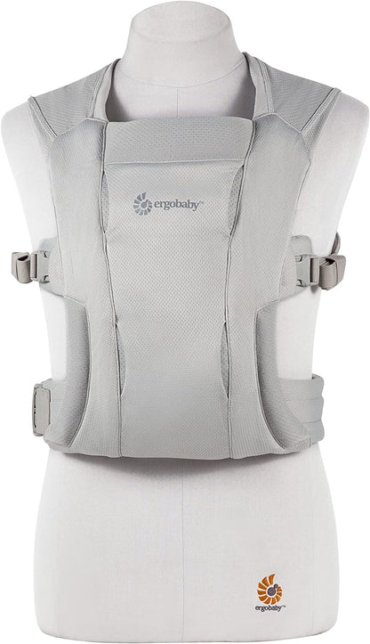 Ergobaby  Porta-bebês ergonômico Embrace Soft Air Mesh para recém-nascidos desde o nascimento, porta-barriga ergonômico de 2 posições, porta-bebê frontal, cinza macio
