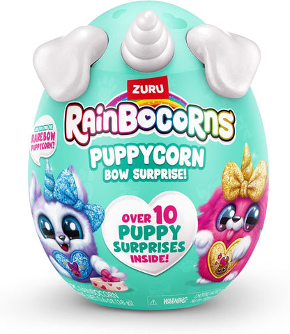 Laço surpresa Puppycorn da Rainbocorns, Puppycorn Série 3, Zedd, o Dálmata - Pelúcia colecionável - 5 camadas de surpresas, coração destacável, adesivos, slime, idades 3+ (Dálmata)