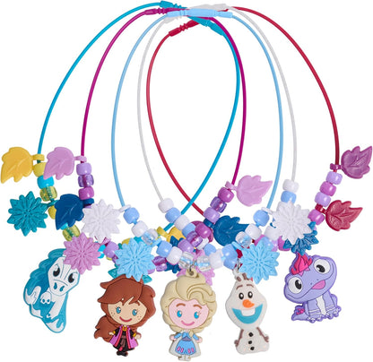 Kit de atividades Frozen 2 para fazer colares, 150 peças, ideal para crianças a partir de 3 anos. Artesanato e atividades pré-escolares.